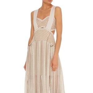 Self Portrait Avery Cutout Midi Dress